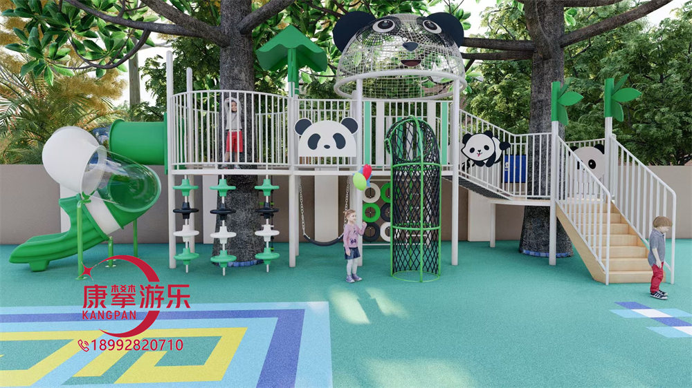 幼兒園戶外熊貓造型非標(biāo)